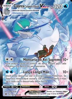 Calyrex Cavaleiro Glacial VMAX