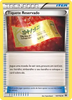 Tíquete Reservado